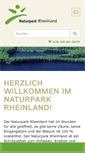 Mobile Screenshot of naturpark-rheinland.de